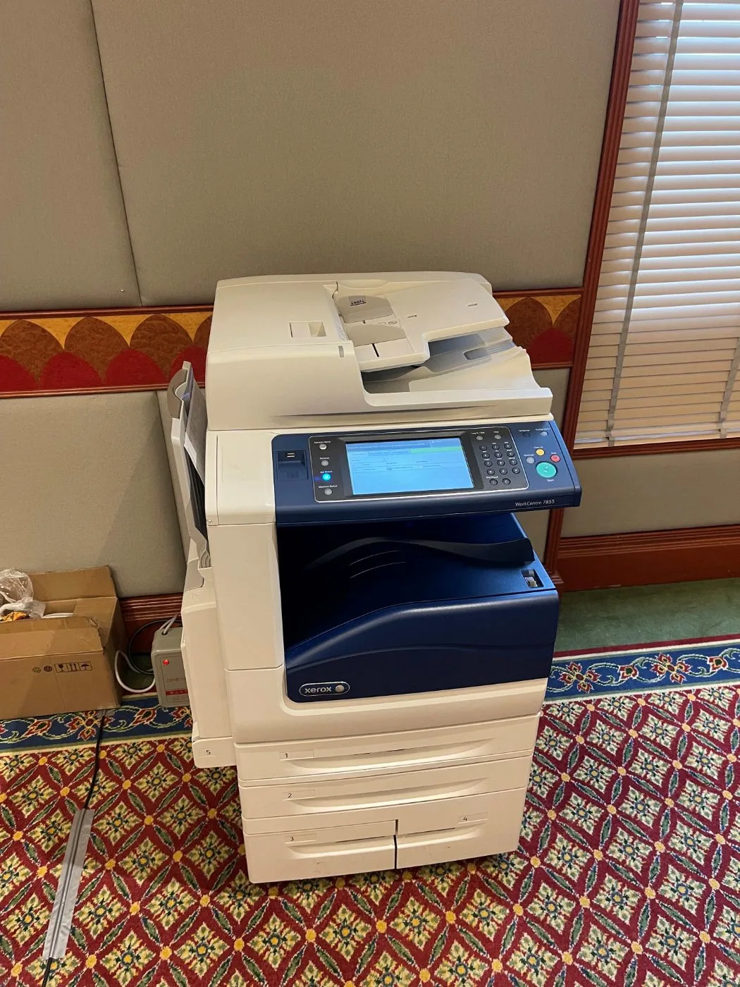 เช่าเครื่องถ่ายเอกสาร Xerox WorkCentre 7855 — ภาพถ่ายจริงของเครื่องให้เช่า มุมที่ 5